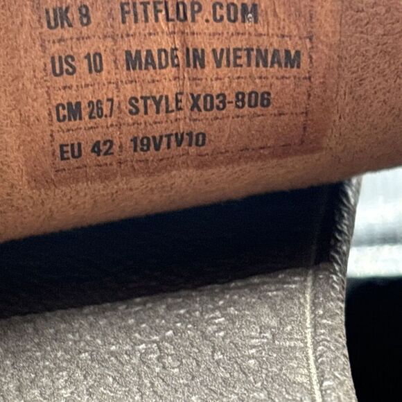 FitFlop Lulu Glitter Toe‑Post Slip‑On Sandal Bronze Women’s 10 Comfort Sparkle - Picture 8 of 8